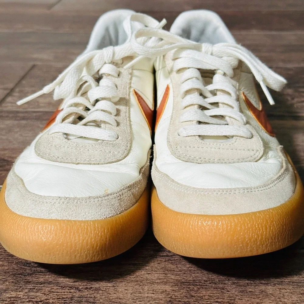 Nike Killshot 2 Sneakers Shoes Mens 9 White Desert Orange Leather Gum Soles